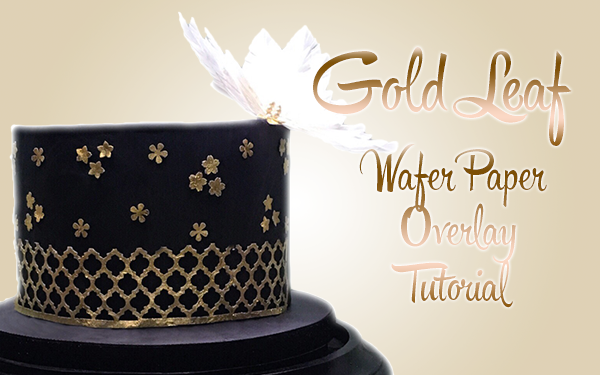 How To Use Gold Leaf On Cakes 