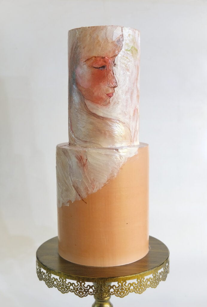 Complete Painting with Buttercream cake