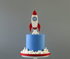 Outer Space Party Cake Topper Centerpiece / Space Birthday - Etsy