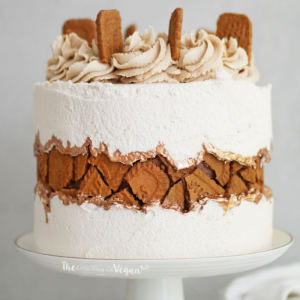 Biscoff Fault-Line Vegan Cake Recipe