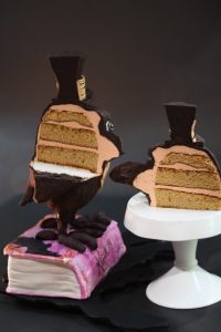 Raven Cake Inside Cuts