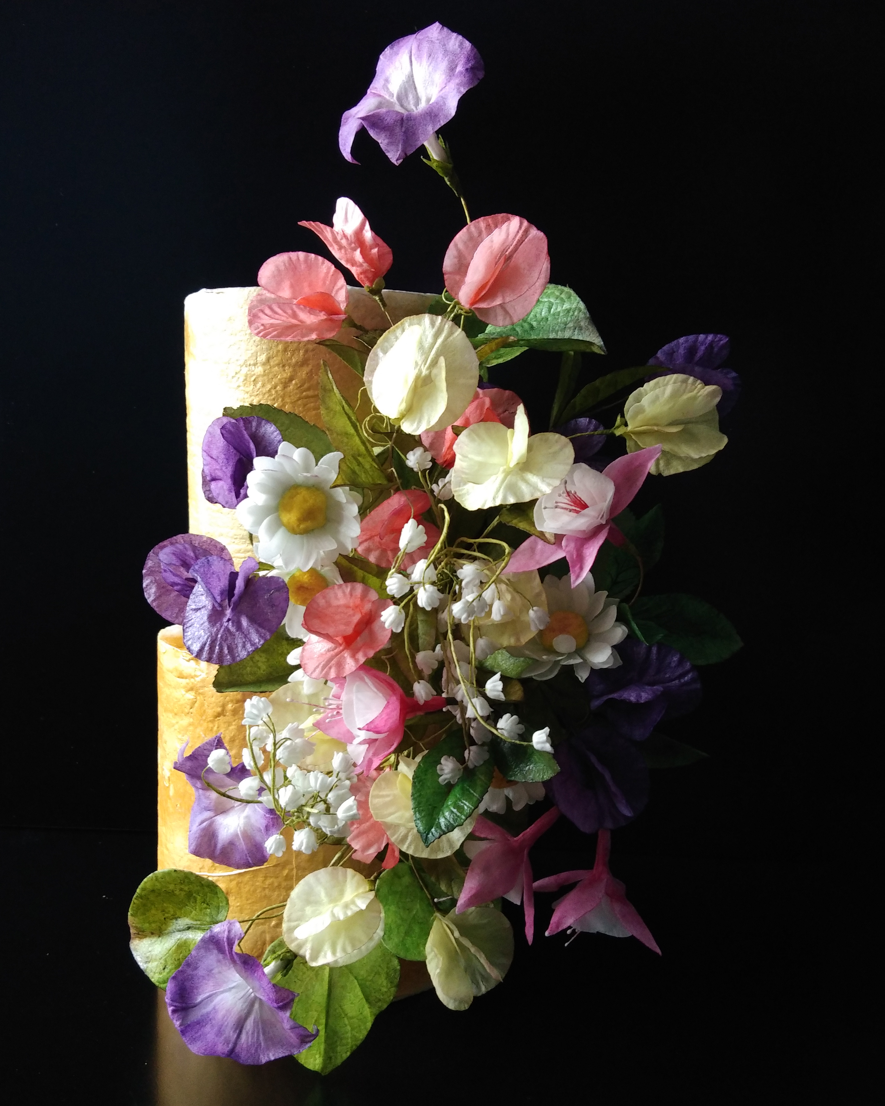 sweet pea flower tutorial