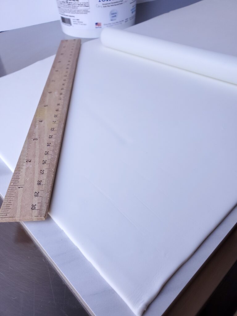 Measuring Fondant Terrazzo