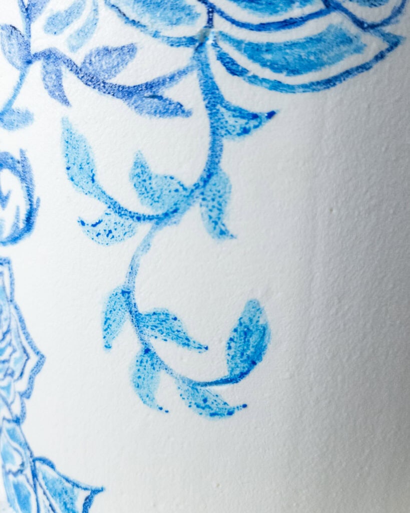 Painted Amalfi Coast Cake Filler Leaves - Step 2