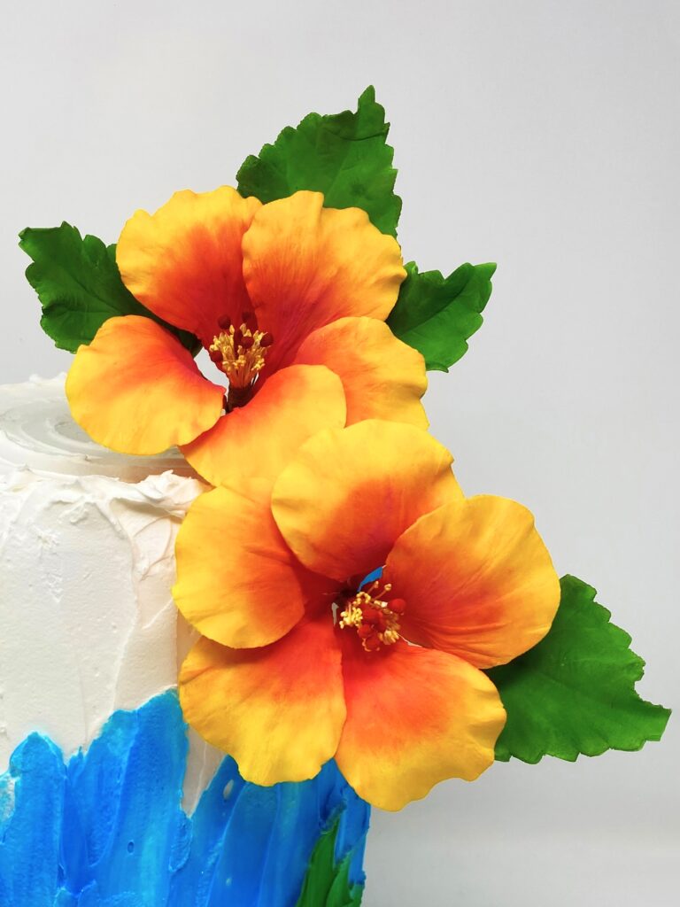 Complete Gum Paste Hibiscus Flowers