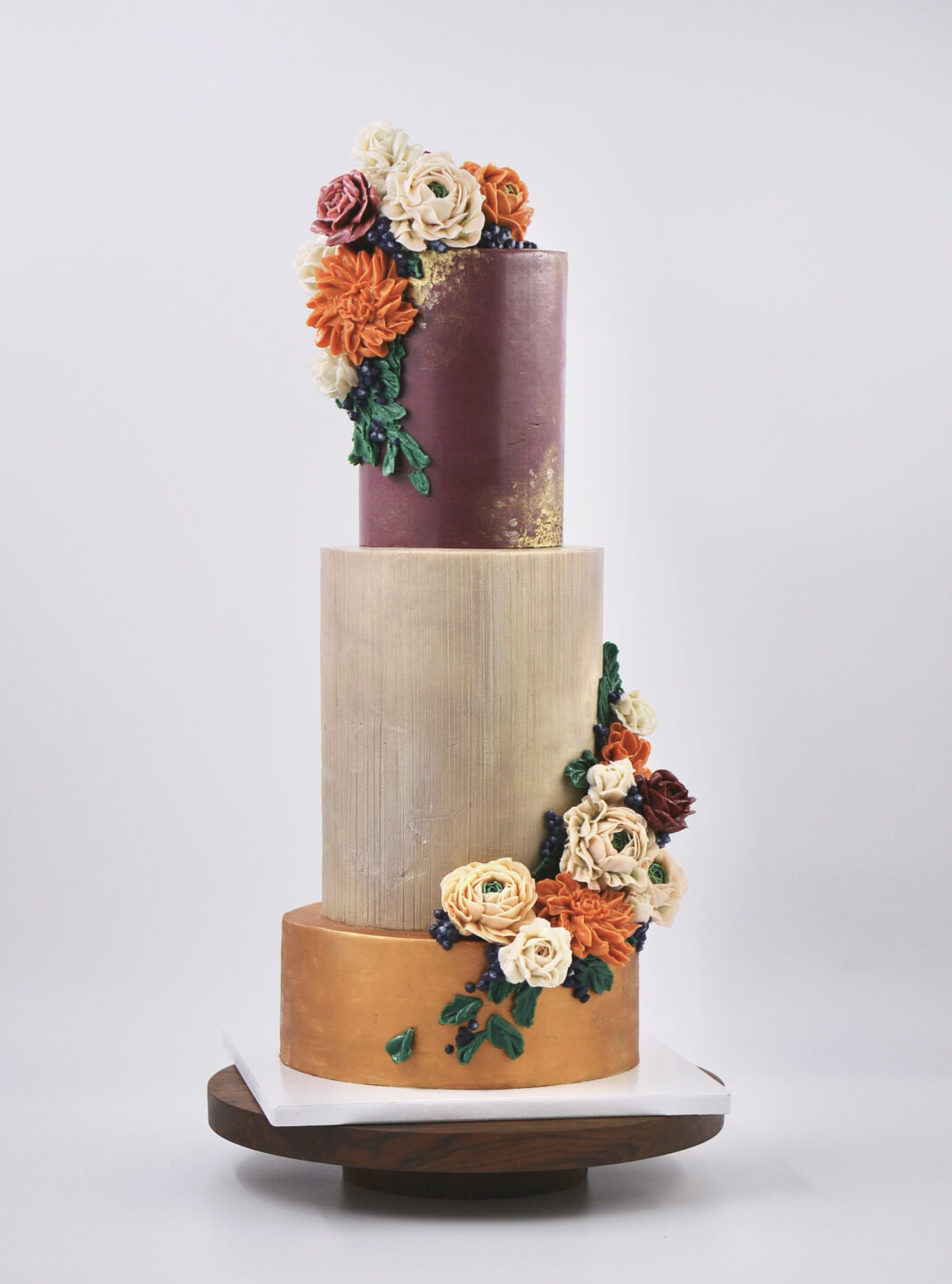 fall buttercream flowers