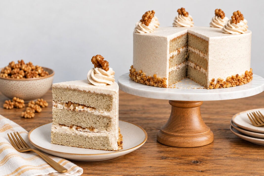 banana walnut cake